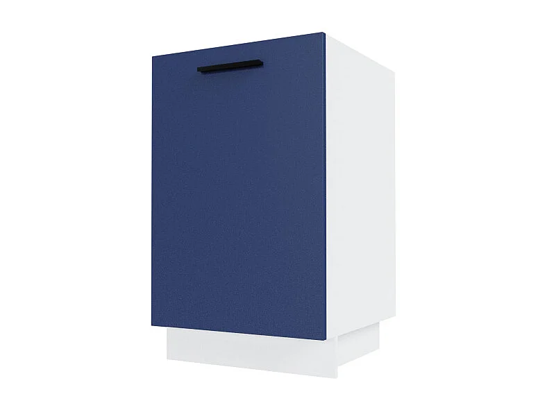 KÜCHENUNTERSCHRANK Bonn Marineblau Matt / Weiß Matt 50 / 50 / 82cm