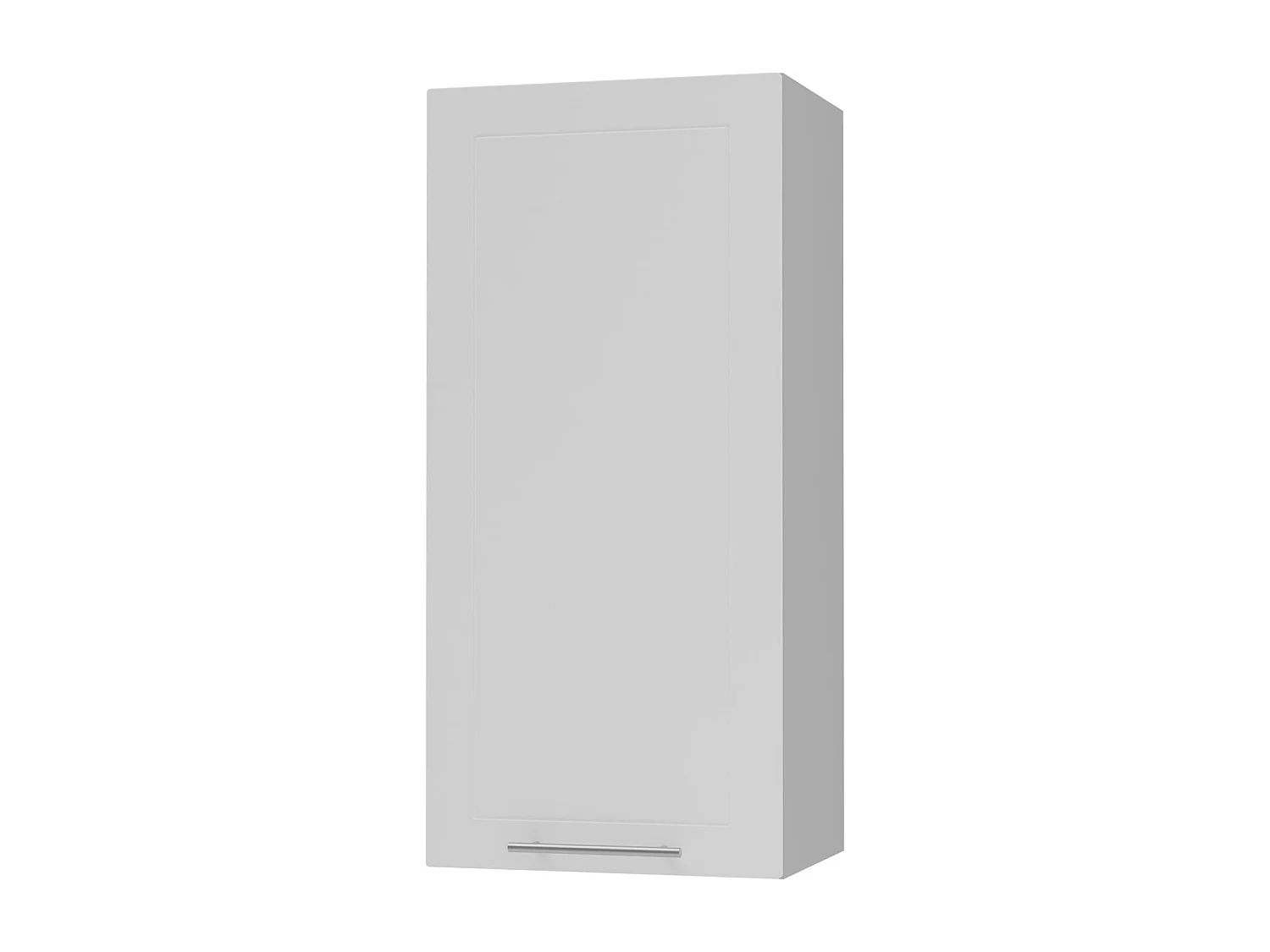 KÜCHENHÄNGESCHRANK Kvantum W4/45 Weiß Matt / Grau Matt 45 / 32,5 / 96cm