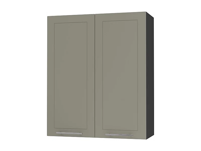 KÜCHENHÄNGESCHRANK Kvantum W4/80 Beige Matt / Schwarz Matt 80 / 32,5 / 96cm