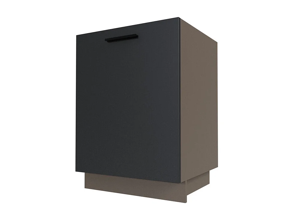 KÜCHENUNTERSCHRANK Bonn D1D/60 Schwarz Matt / Lava Matt 60 / 50 / 82cm