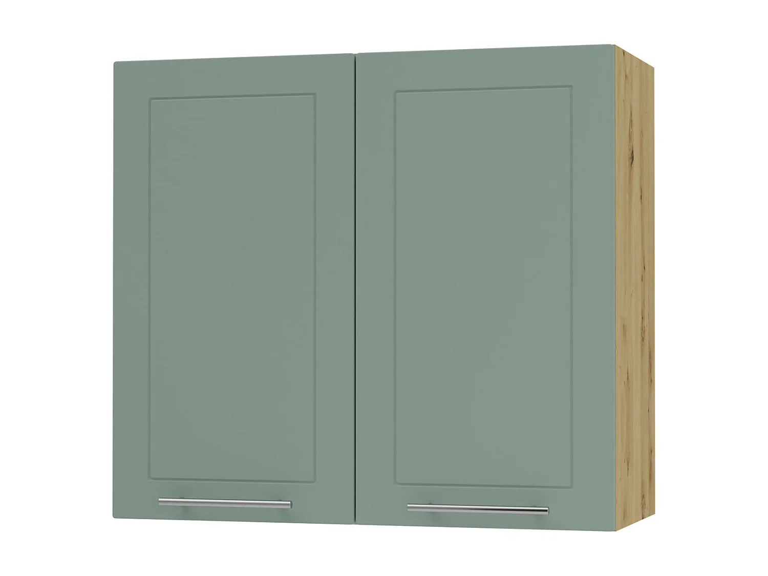 KÜCHENHÄNGESCHRANK Kvantum W3/80 Mint Matt / Eiche Artisan Matt 80 / 32,5 / 72cm