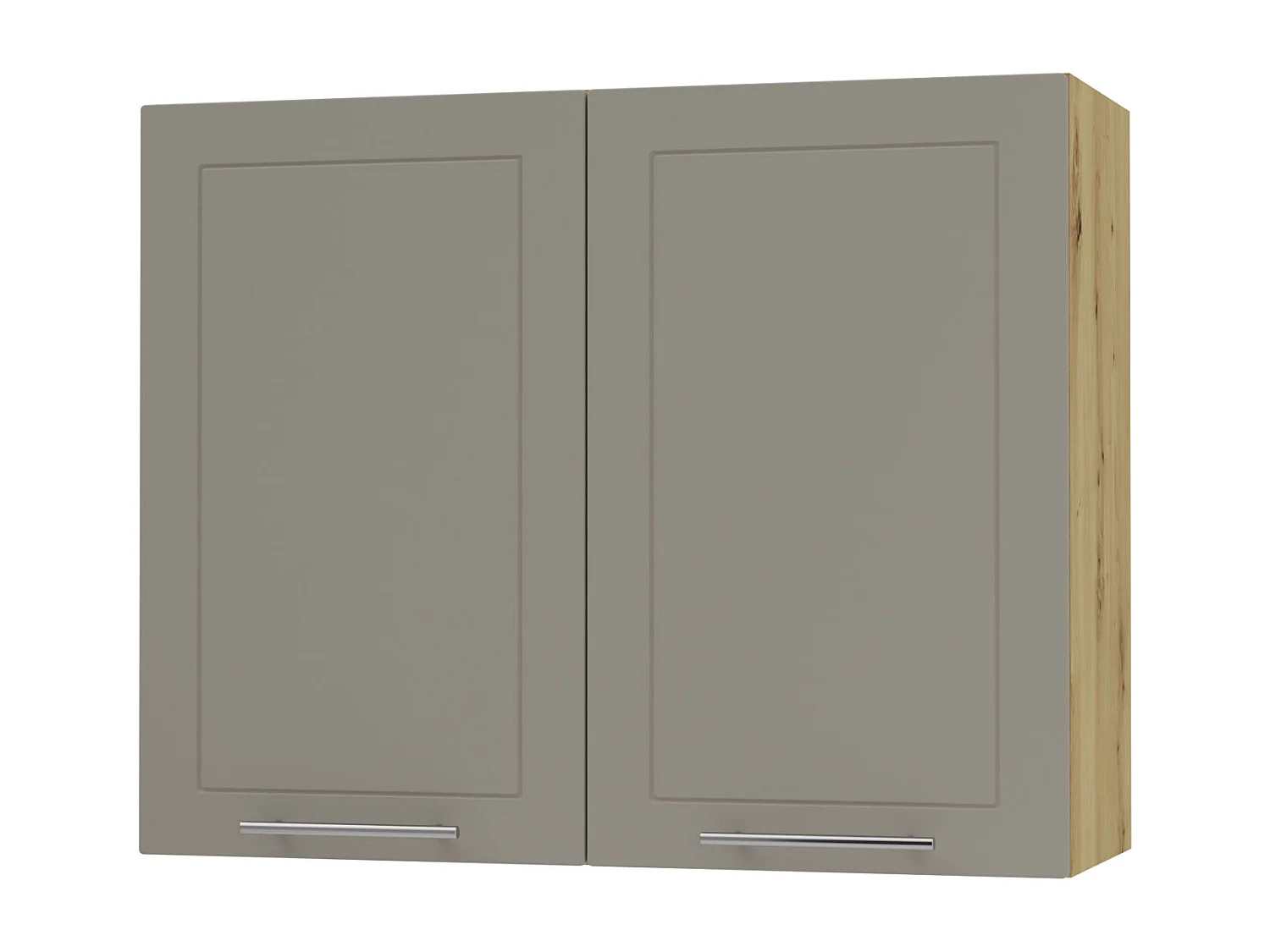 KÜCHENHÄNGESCHRANK Kvantum W3/90 Beige Matt / Eiche Artisan Matt 90 / 32,5 / 72cm