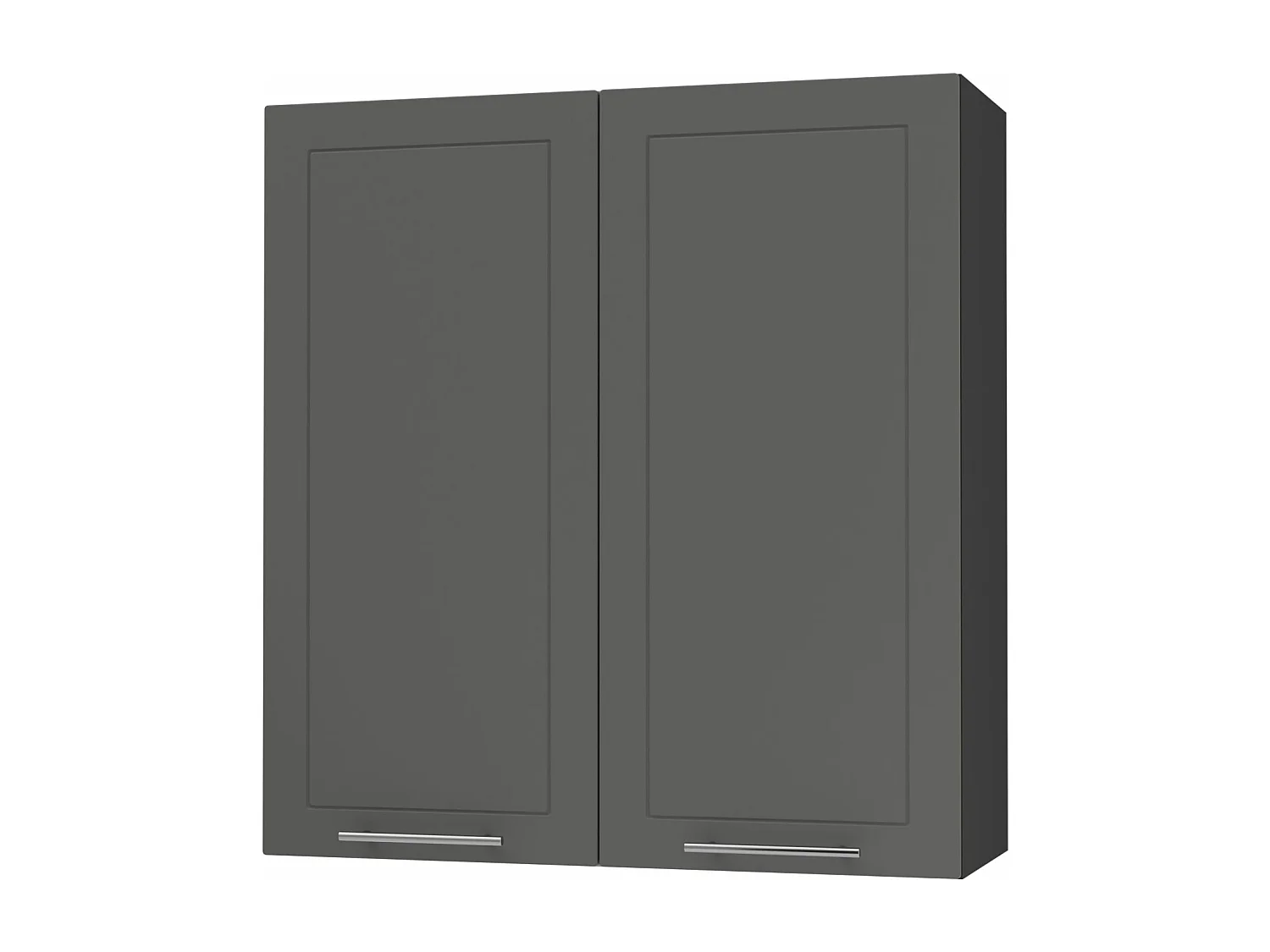 KÜCHENHÄNGESCHRANK Kvantum W4/90 Graphit Matt / Schwarz Matt 90 / 32,5 / 96cm