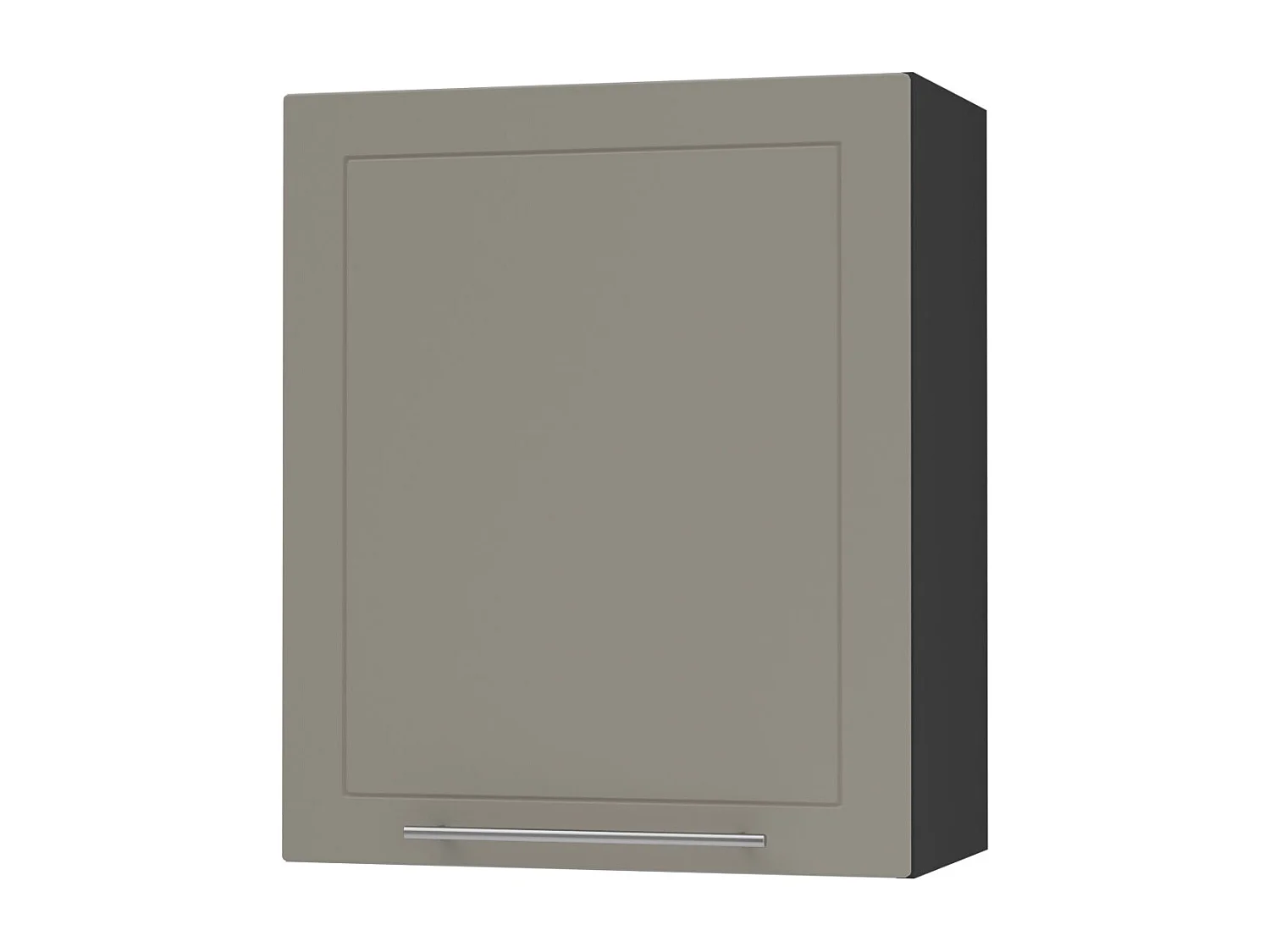 KÜCHENHÄNGESCHRANK Kvantum W2/60 Beige Matt / Schwarz Matt 60 / 32,5 / 72cm