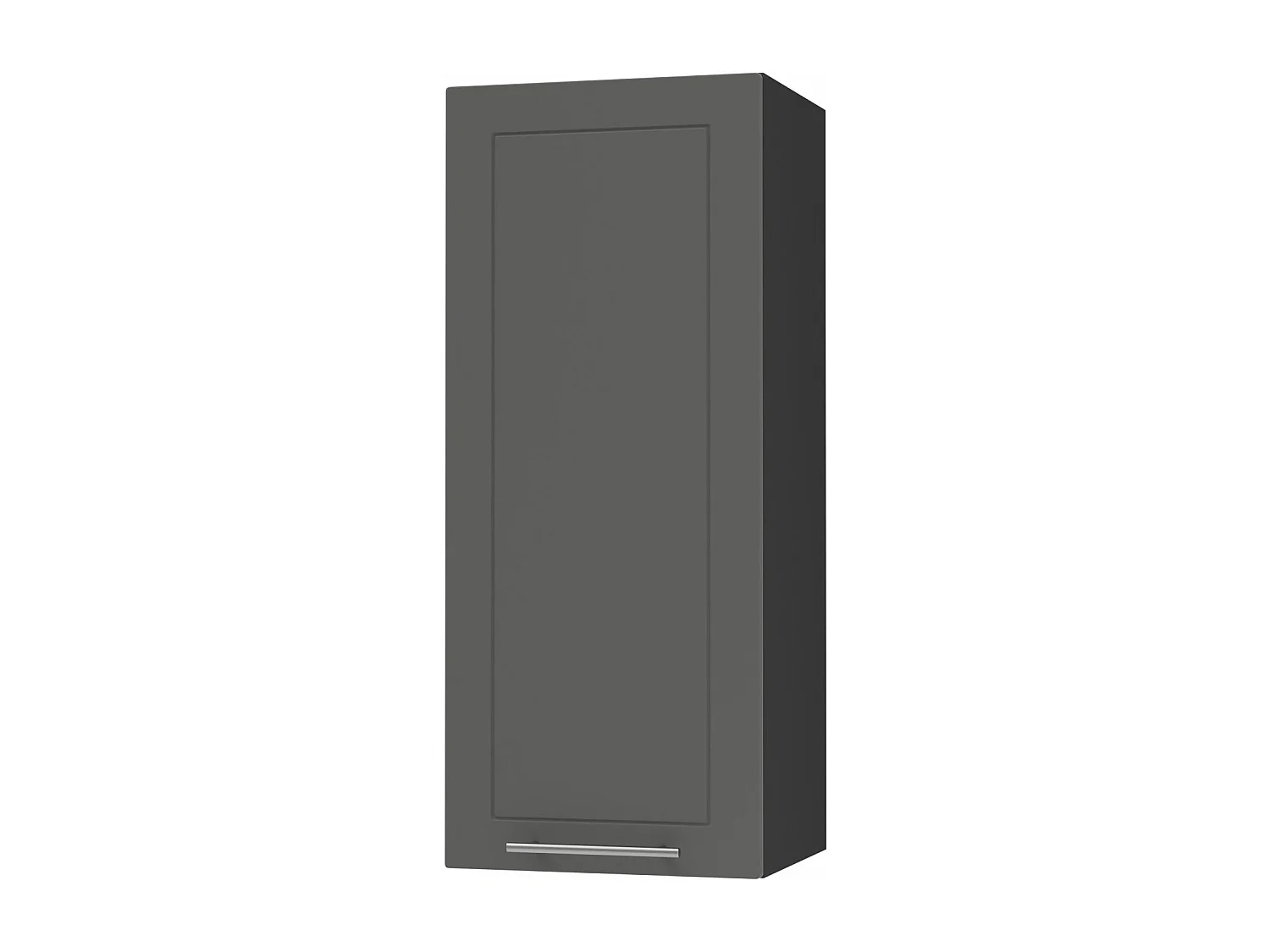 KÜCHENHÄNGESCHRANK Kvantum W4/40 Graphit Matt / Schwarz Matt 40 / 32,5 / 96cm