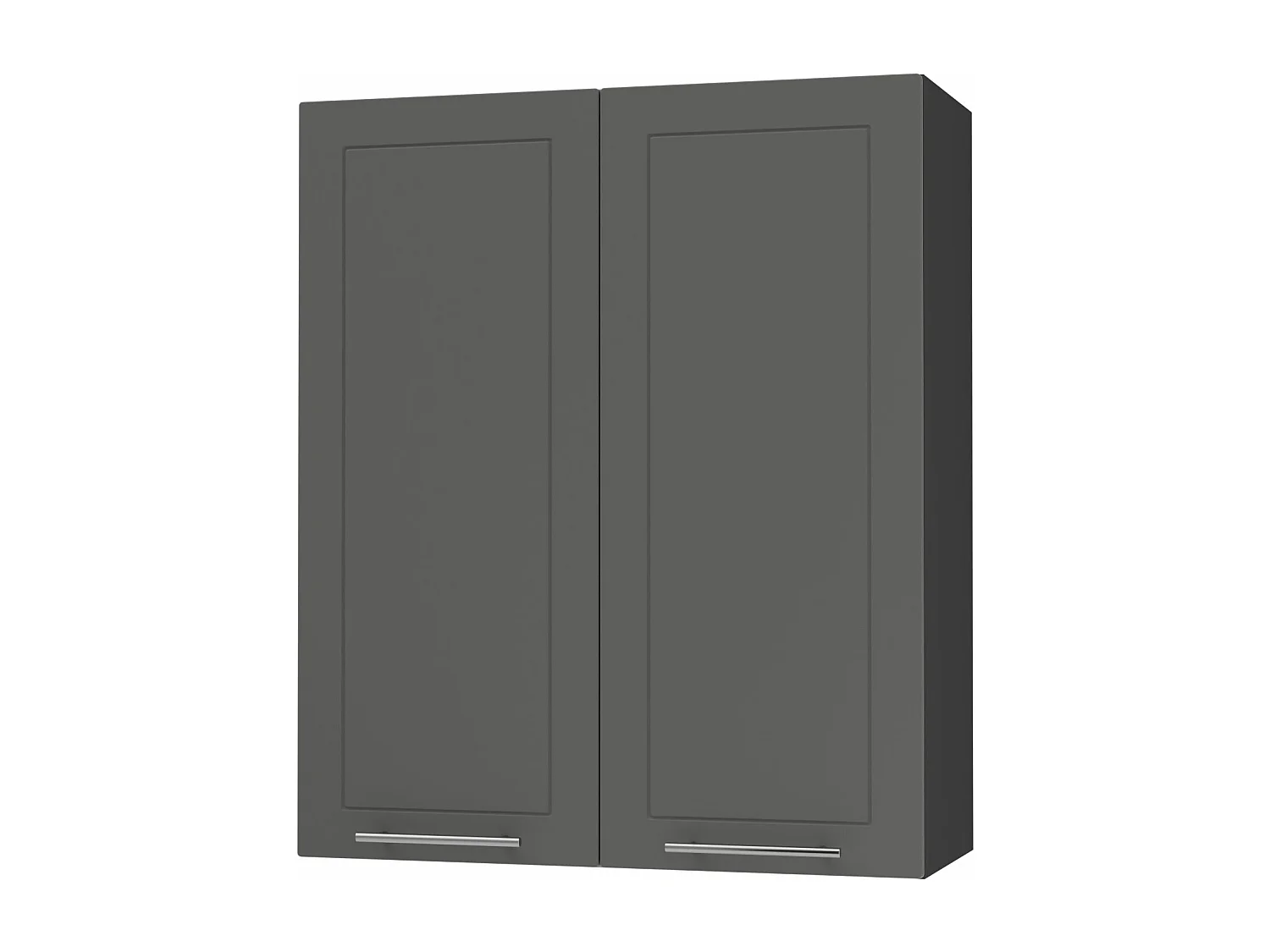 KÜCHENHÄNGESCHRANK Kvantum W4/80 Graphit Matt / Schwarz Matt 80 / 32,5 / 96cm