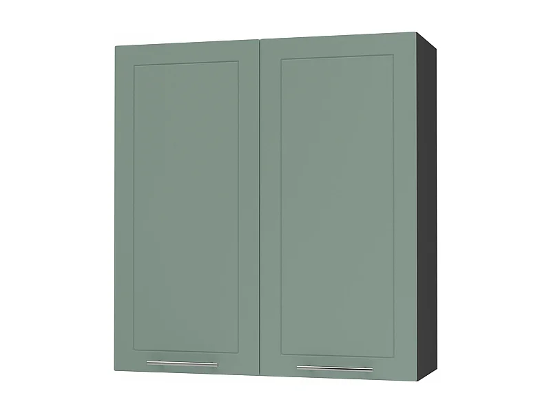 KÜCHENHÄNGESCHRANK Kvantum W4/90 Mint Matt / Schwarz Matt 90 / 32,5 / 96cm