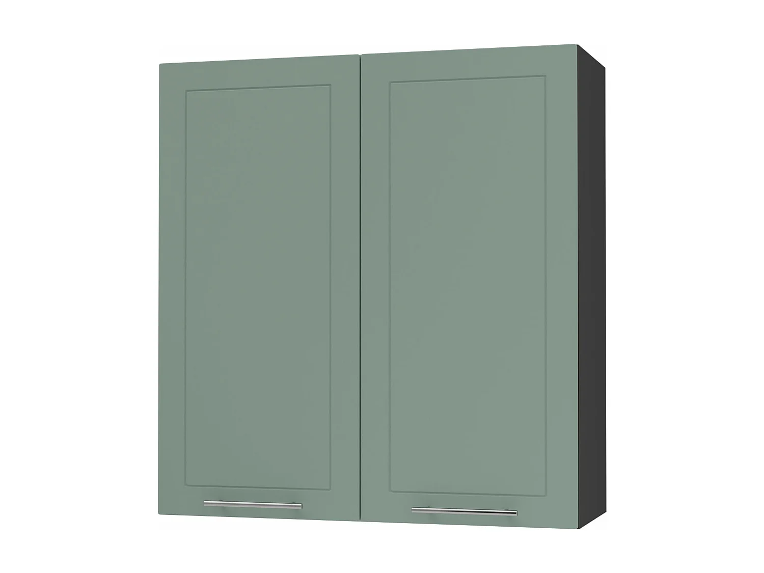 KÜCHENHÄNGESCHRANK Kvantum W4/90 Mint Matt / Schwarz Matt 90 / 32,5 / 96cm