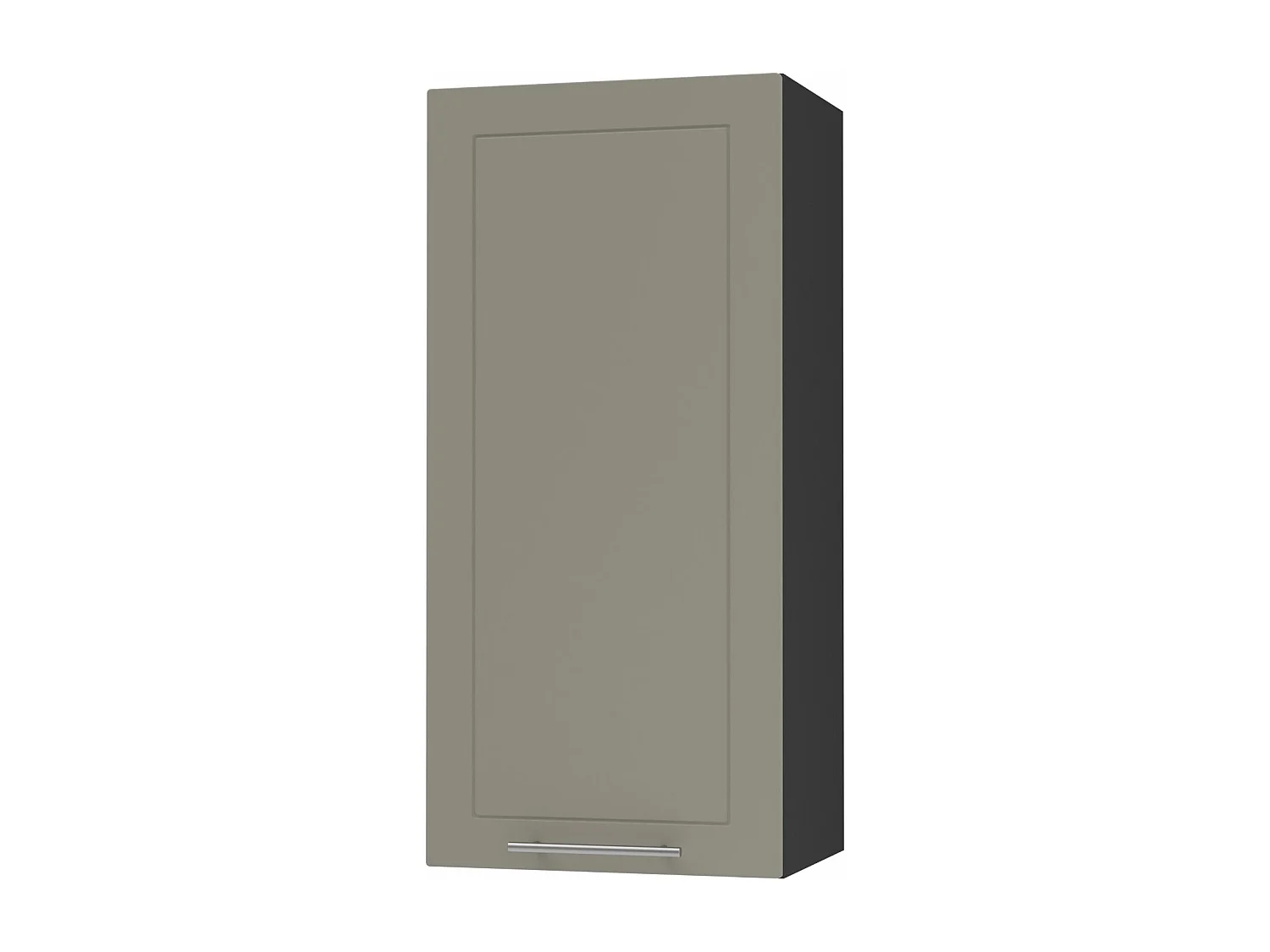 KÜCHENHÄNGESCHRANK Kvantum W4/45 Beige Matt / Schwarz Matt 45 / 32,5 / 96cm