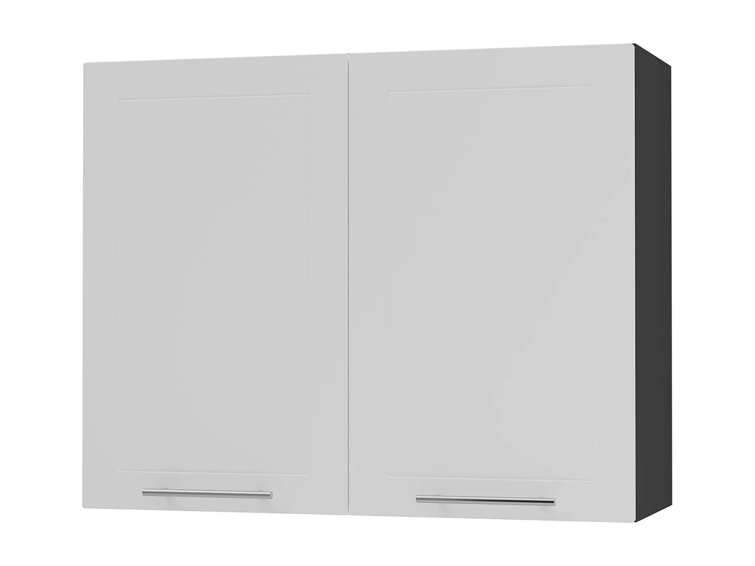 KÜCHENHÄNGESCHRANK Kvantum W3/90 Weiß Matt / Schwarz Matt 90 / 32,5 / 72cm