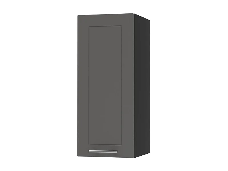 KÜCHENHÄNGESCHRANK Kvantum W2/30 Graphit Matt / Schwarz Matt 30 / 32,5 / 72cm