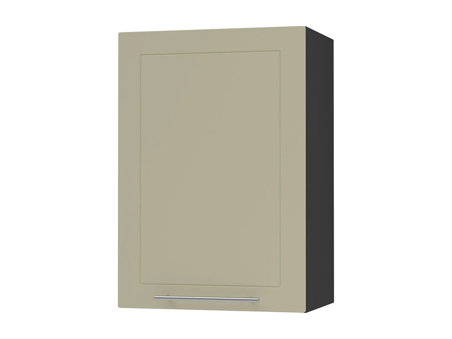 KÜCHENHÄNGESCHRANK Kvantum W2/50 Vanille Matt / Schwarz Matt 50 / 32,5 / 72cm