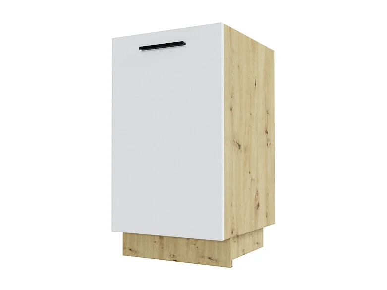 KÜCHENUNTERSCHRANK Bonn Weiß Matt / Eiche Artisan Matt 45 / 50 / 82cm