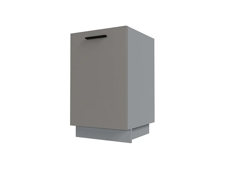 KÜCHENUNTERSCHRANK Bonn Stone Grey Matt / Grau Matt 50 / 50 / 82cm