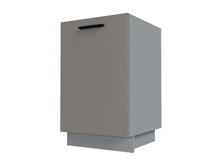 KÜCHENUNTERSCHRANK Bonn Stone Grey Matt / Grau Matt 50 / 50 / 82cm