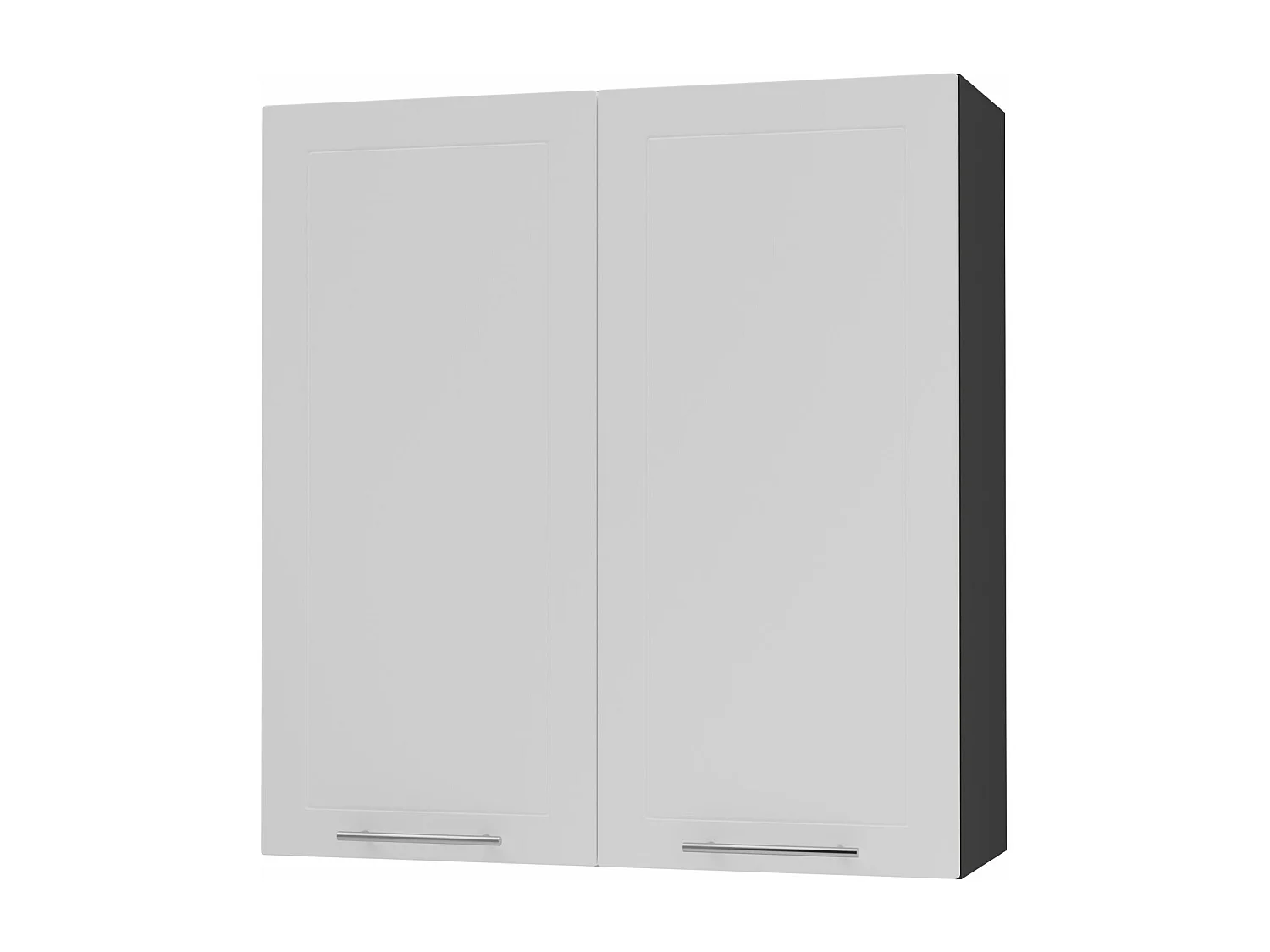 KÜCHENHÄNGESCHRANK Kvantum W4/90 Weiß Matt / Schwarz Matt 90 / 32,5 / 96cm