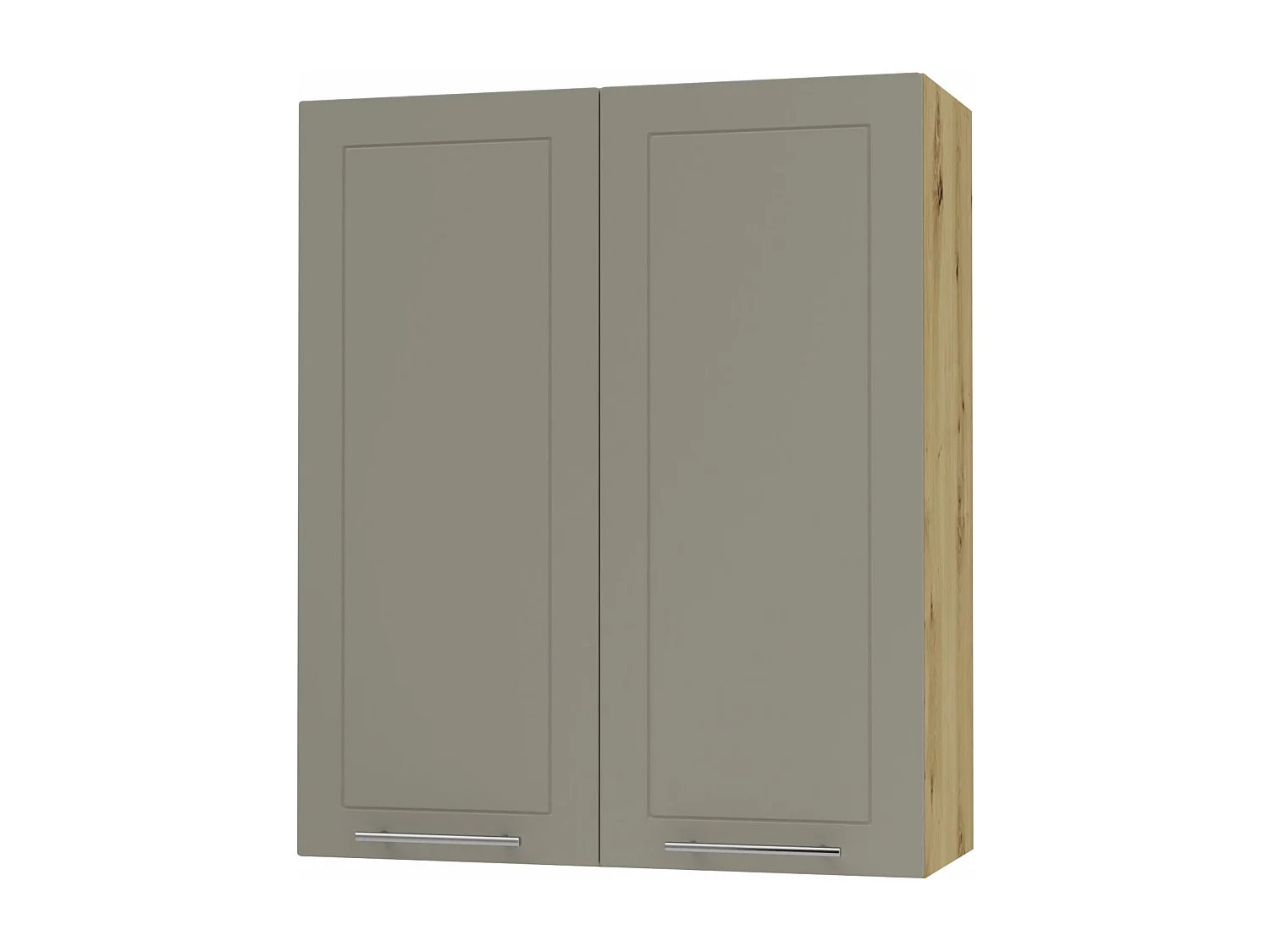 KÜCHENHÄNGESCHRANK Kvantum W4/80 Beige Matt / Eiche Artisan Matt 80 / 32,5 / 96cm