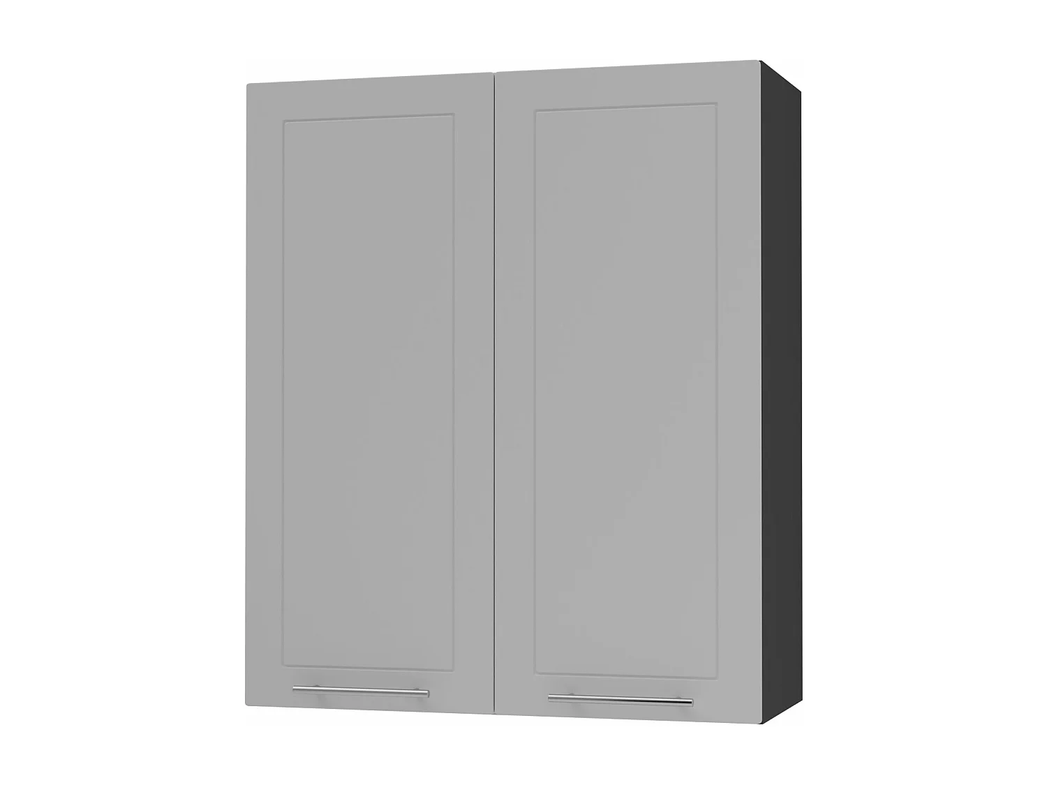 KÜCHENHÄNGESCHRANK Kvantum W4/80 Dust Grey Matt / Schwarz Matt 80 / 32,5 / 96cm