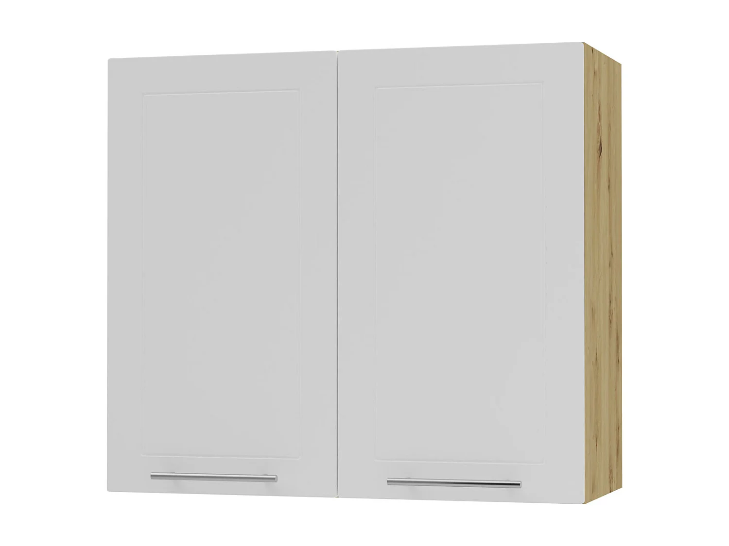 KÜCHENHÄNGESCHRANK Kvantum W3/80 Weiß Matt / Eiche Artisan Matt 80 / 32,5 / 72cm