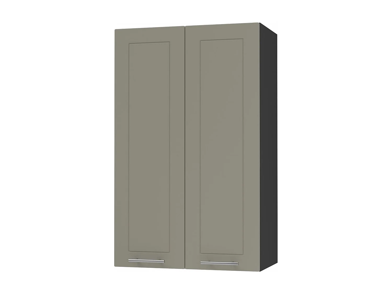KÜCHENHÄNGESCHRANK Kvantum W4/60 Beige Matt / Schwarz Matt 60 / 32,5 / 96cm