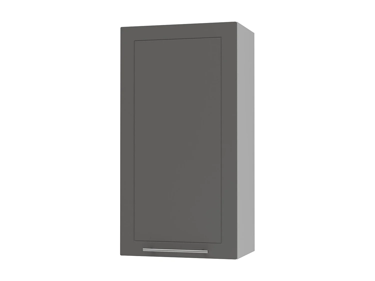 KÜCHENHÄNGESCHRANK Kvantum W4/50 Graphit Matt / Grau Matt 50 / 32,5 / 96cm