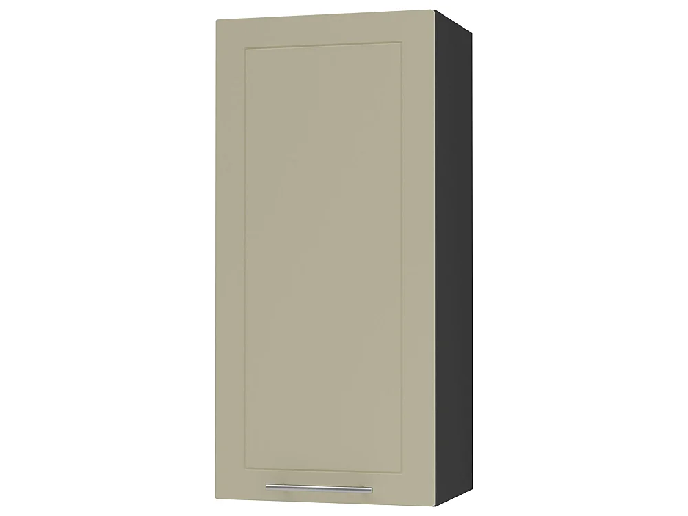 KÜCHENHÄNGESCHRANK Kvantum W4/45 Vanille Matt / Schwarz Matt 45 / 32,5 / 96cm