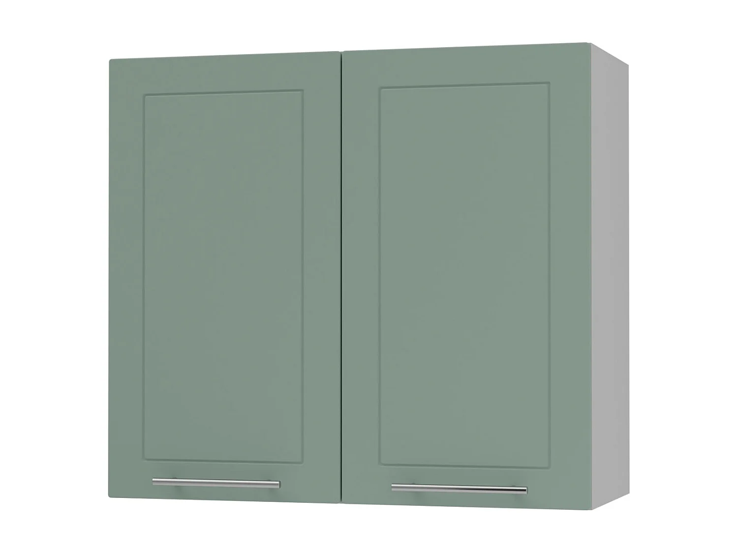 KÜCHENHÄNGESCHRANK Kvantum W3/80 Mint Matt / Grau Matt 80 / 32,5 / 72cm