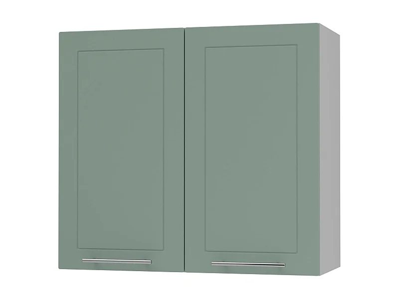 KÜCHENHÄNGESCHRANK Kvantum W3/80 Mint Matt / Grau Matt 80 / 32,5 / 72cm