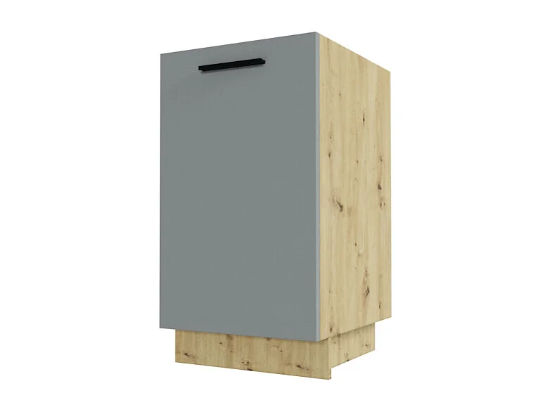 KÜCHENUNTERSCHRANK Bonn Dust Grey Matt / Eiche Artisan Matt 45 / 50 / 82cm