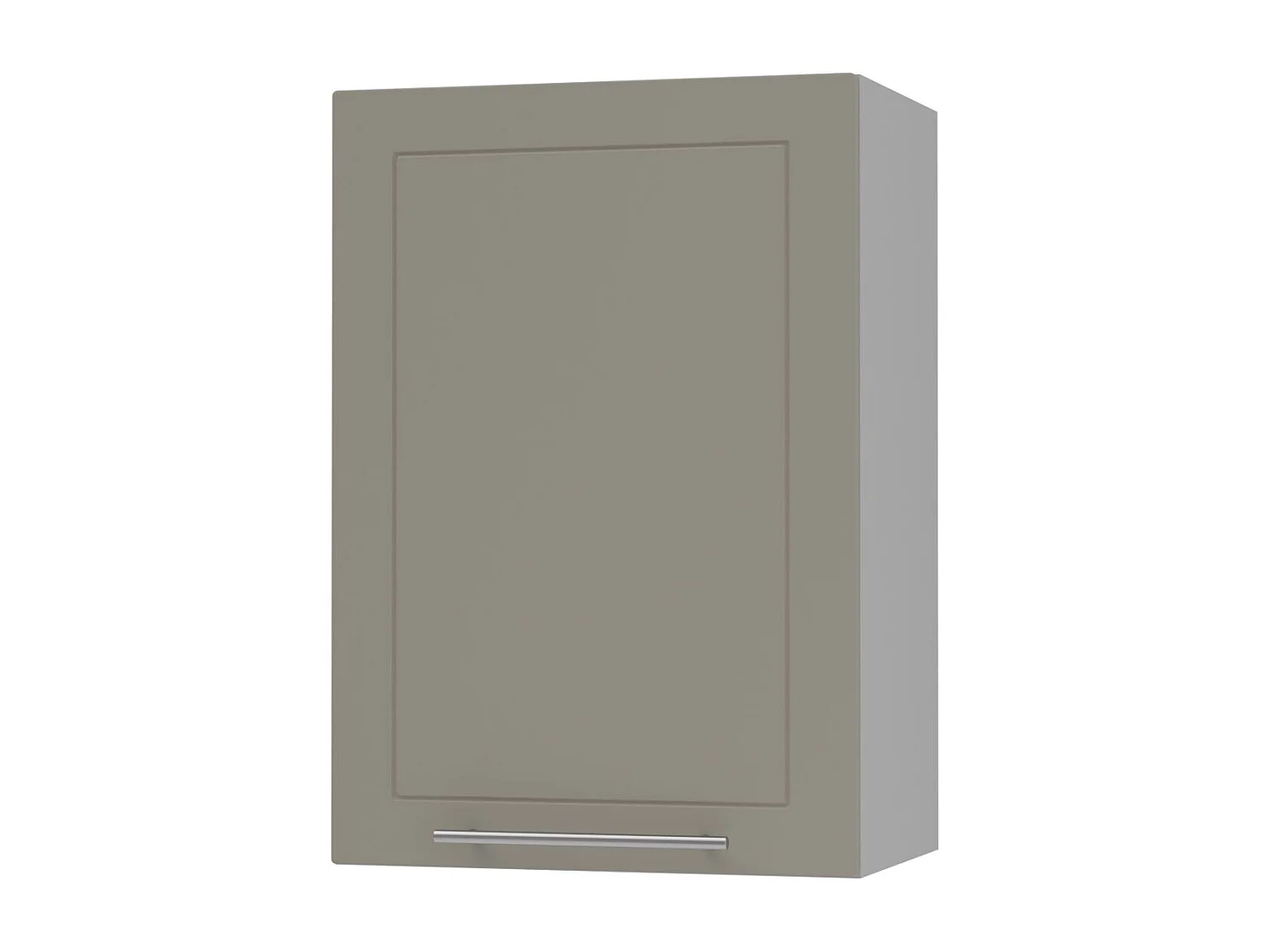 KÜCHENHÄNGESCHRANK Kvantum W2/50 Weiß Matt / Grau Matt 50 / 32,5 / 72cm