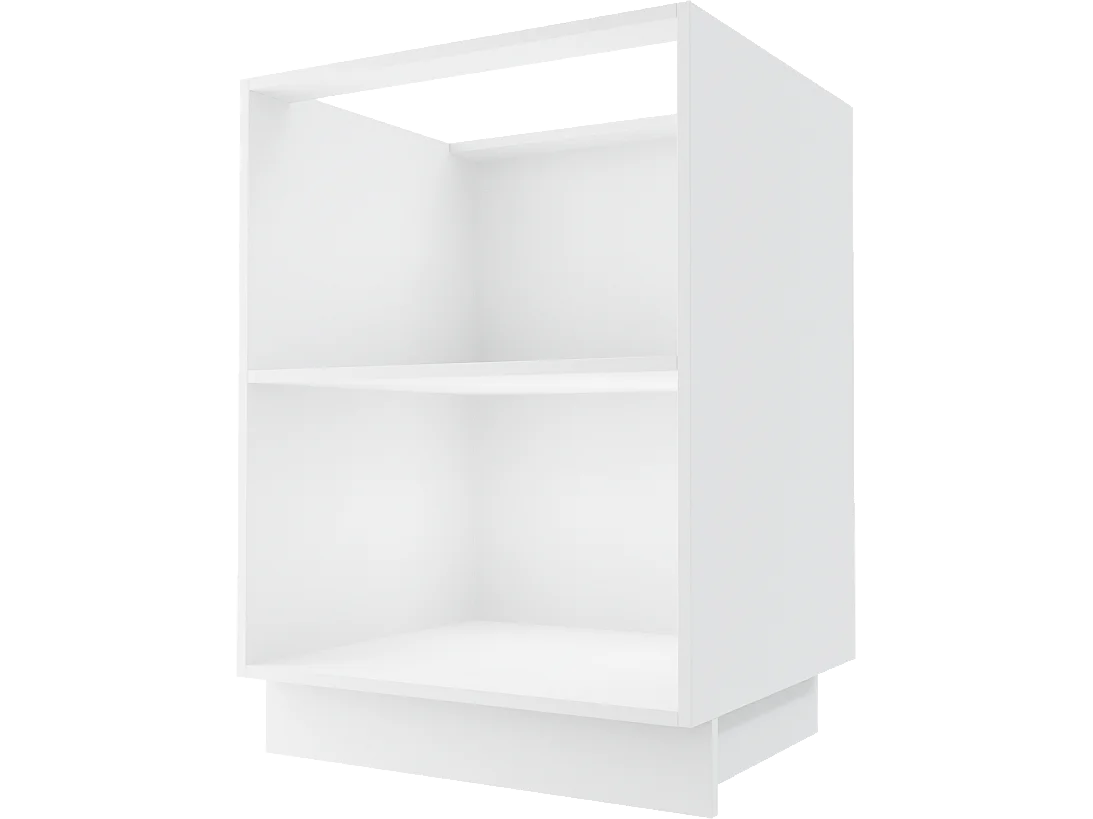 KÜCHENUNTERSCHRANK Bonn D1D/60 Graphit Matt / Weiß Matt 60 / 50 / 82cm