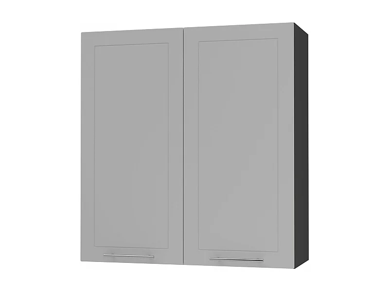 KÜCHENHÄNGESCHRANK Kvantum W4/90 Dust Grey Matt / Schwarz Matt 90 / 32,5 / 96cm