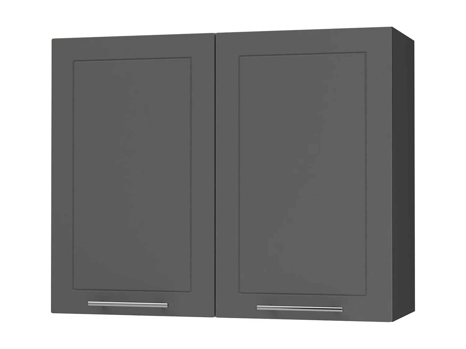 KÜCHENHÄNGESCHRANK Kvantum W3/90 Graphit Matt / Schwarz Matt 90 / 32,5 / 72cm