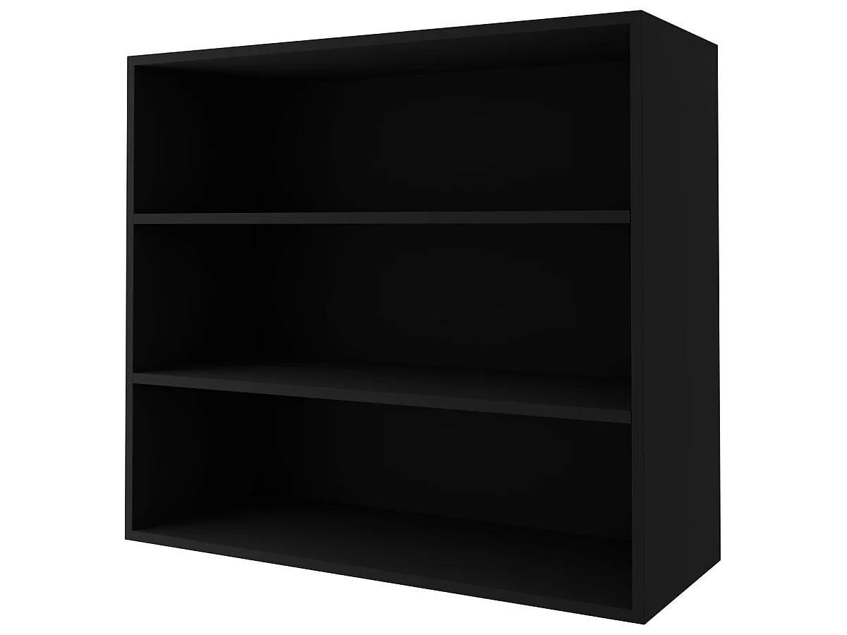 KÜCHENHÄNGESCHRANK Kvantum W3/90 Graphit Matt / Schwarz Matt 90 / 32,5 / 72cm