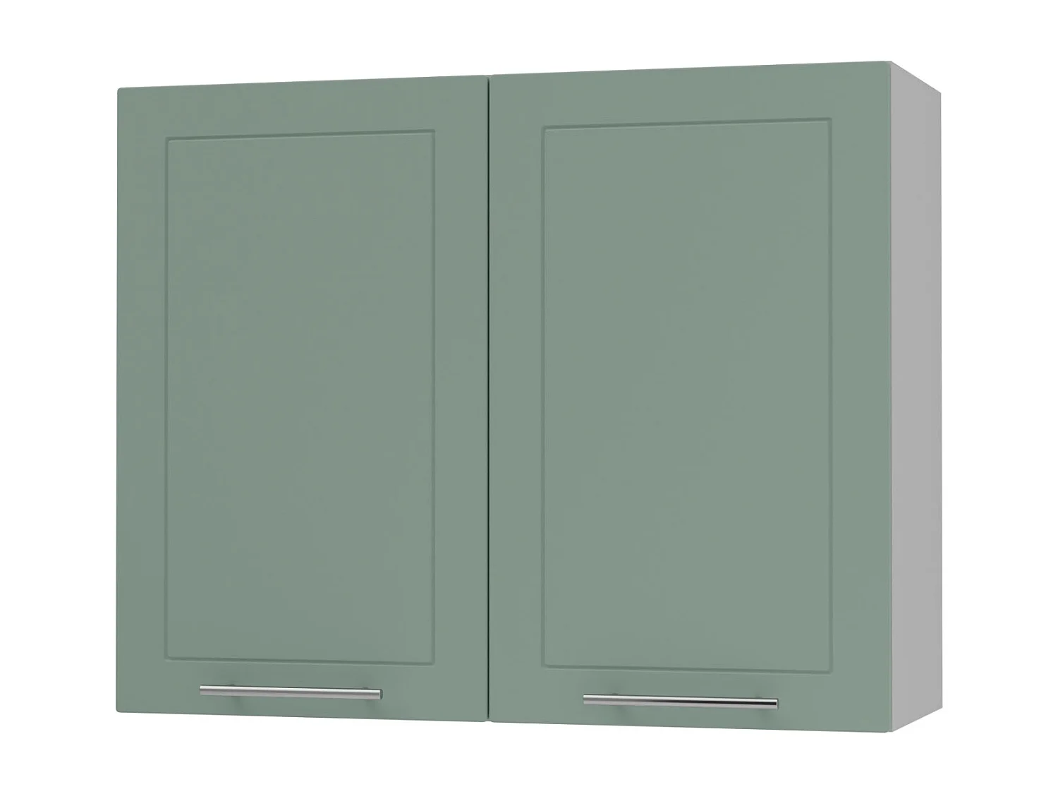 KÜCHENHÄNGESCHRANK Kvantum W3/90 Mint Matt / Grau Matt 90 / 32,5 / 72cm