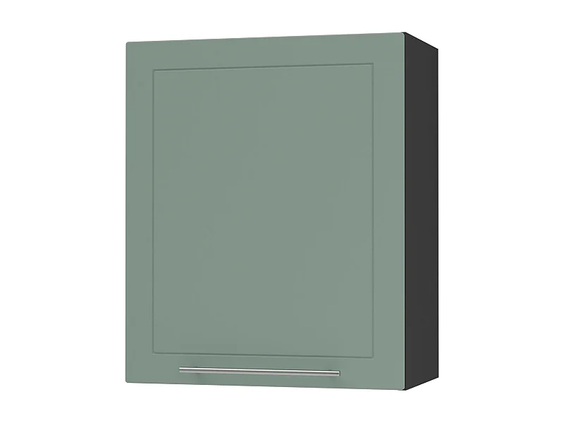 KÜCHENHÄNGESCHRANK Kvantum W2/60 Mint Matt / Schwarz Matt 60 / 32,5 / 72cm