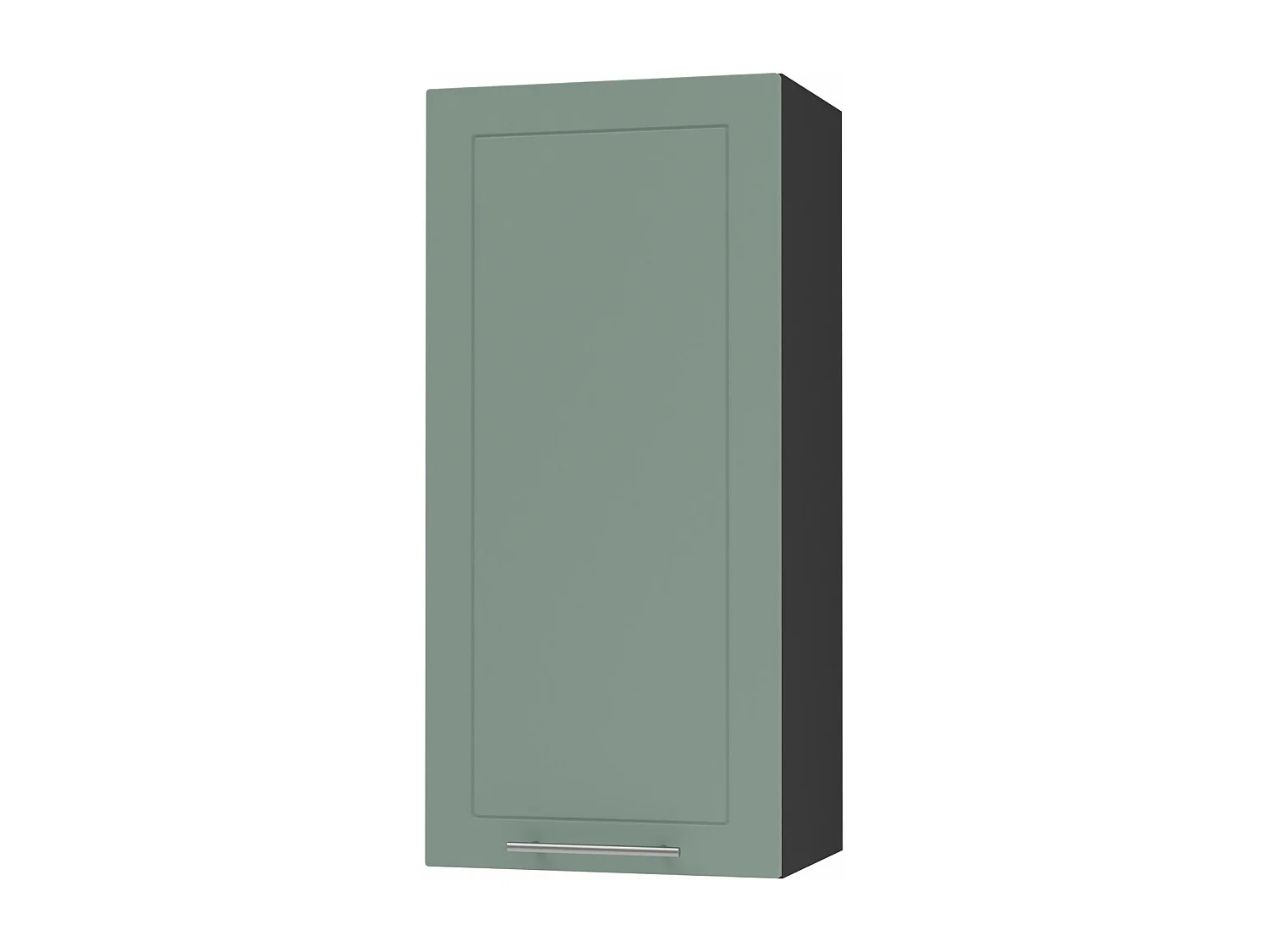 KÜCHENHÄNGESCHRANK Kvantum W4/45 Mint Matt / Schwarz Matt 45 / 32,5 / 96cm