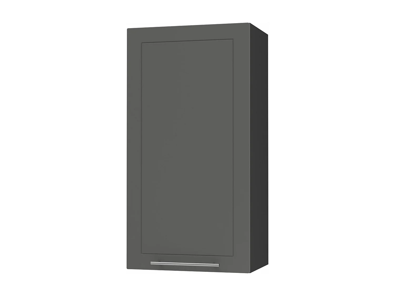 KÜCHENHÄNGESCHRANK Kvantum W4/50 Graphit Matt / Schwarz Matt 50 / 32,5 / 96cm