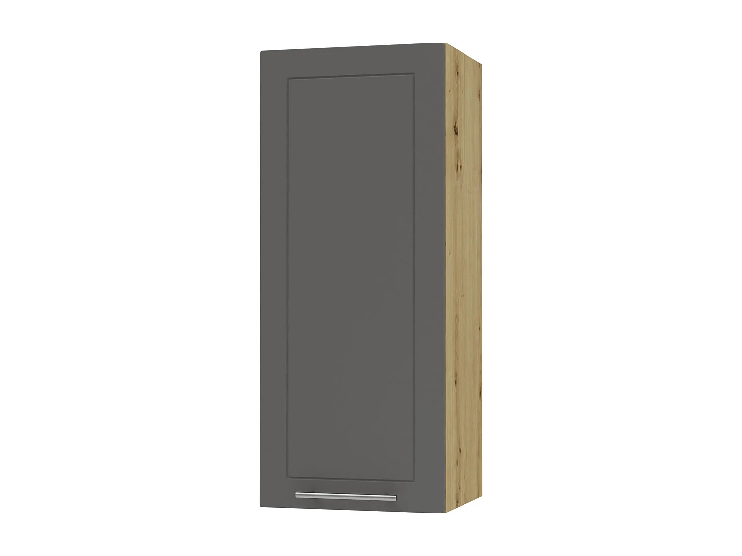 KÜCHENHÄNGESCHRANK Kvantum W4/40 Graphit Matt / Eiche Artisan Matt 40 / 32,5 / 96cm