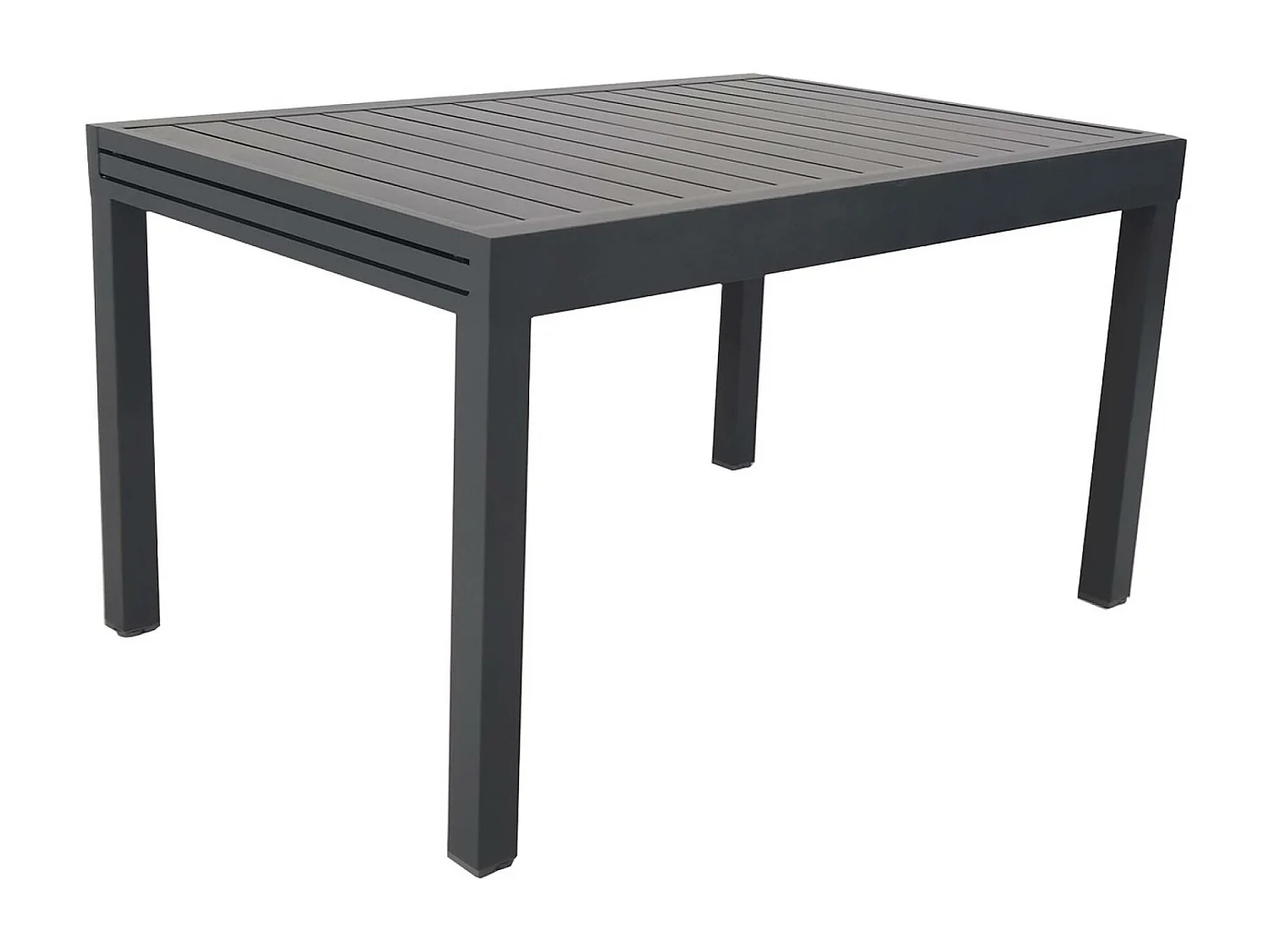 Table de jardin ELORA extensible aluminium anthracite. 8 places. 135 / 270 x 90 x 75 cm