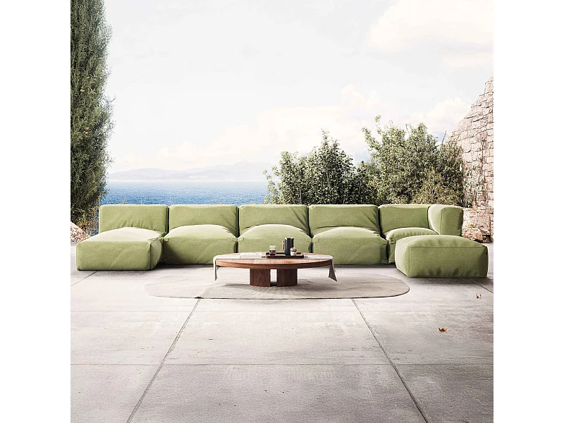 Modulaire tuinset 6 zitplaatsen groen cactus