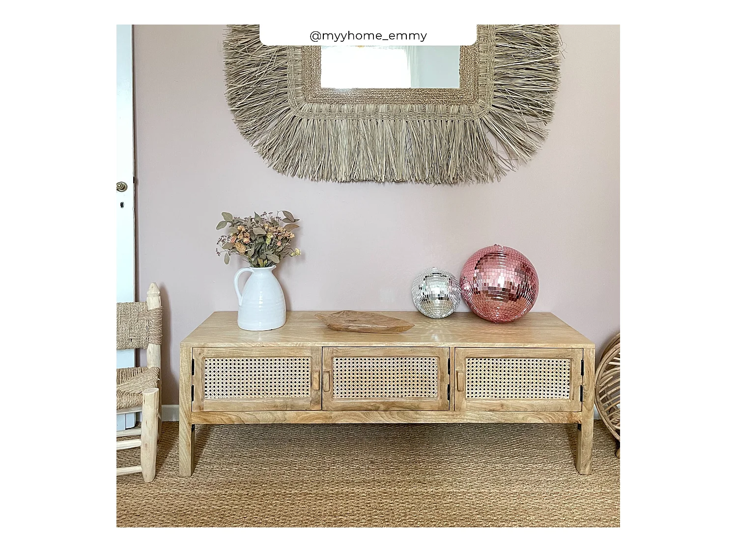 Ensemble buffet et meuble TV en bois - Tiki