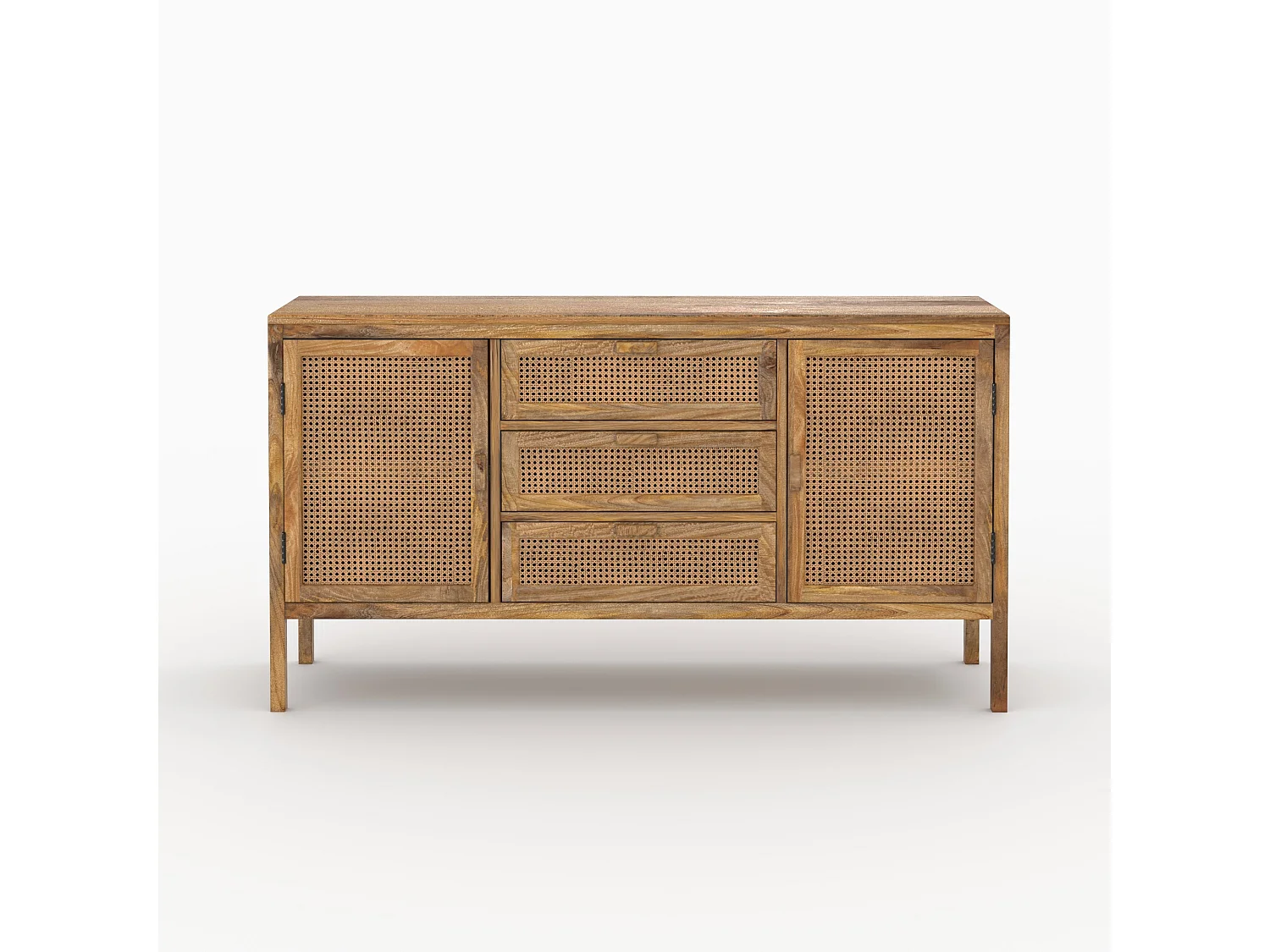 Ensemble buffet et meuble TV en bois - Tiki