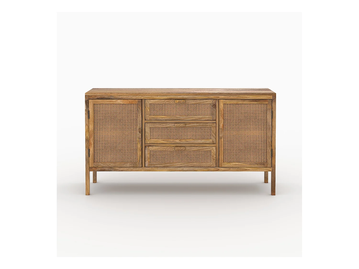 Ensemble buffet et meuble TV en bois - Tiki