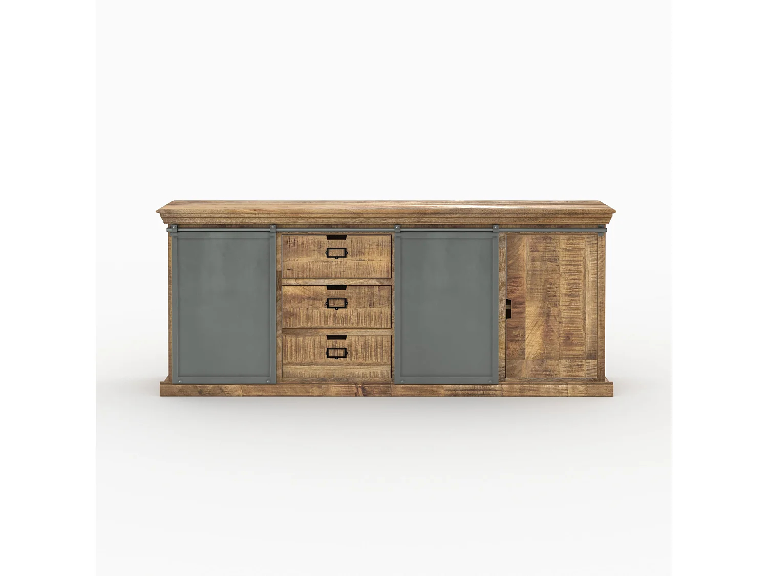 Ensemble 2 buffets en bois de manguier massif  - Tabuk