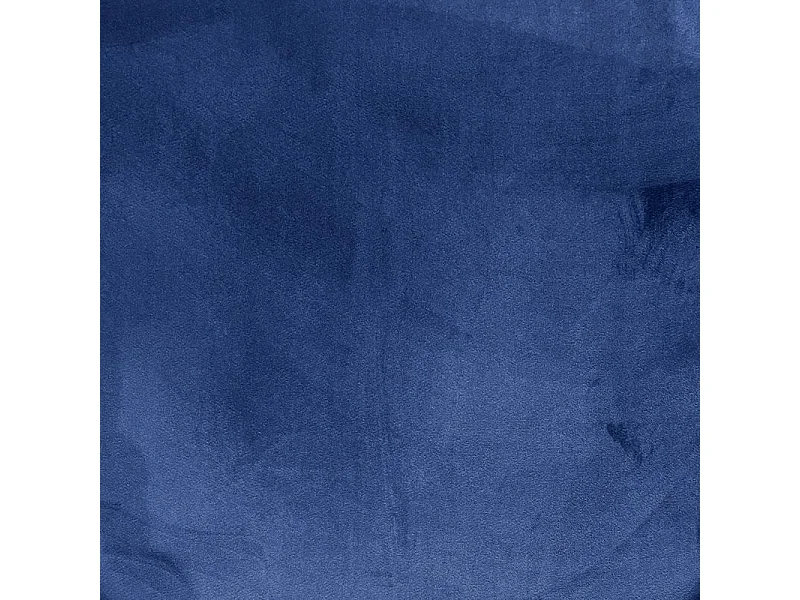 Lot de 2 chaises en velours tressé doux bleu nuit pieds métal - BOWI 2