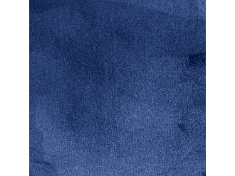 Chaise en velours tressé doux bleu nuit avec pieds métal noir - BOWI 2