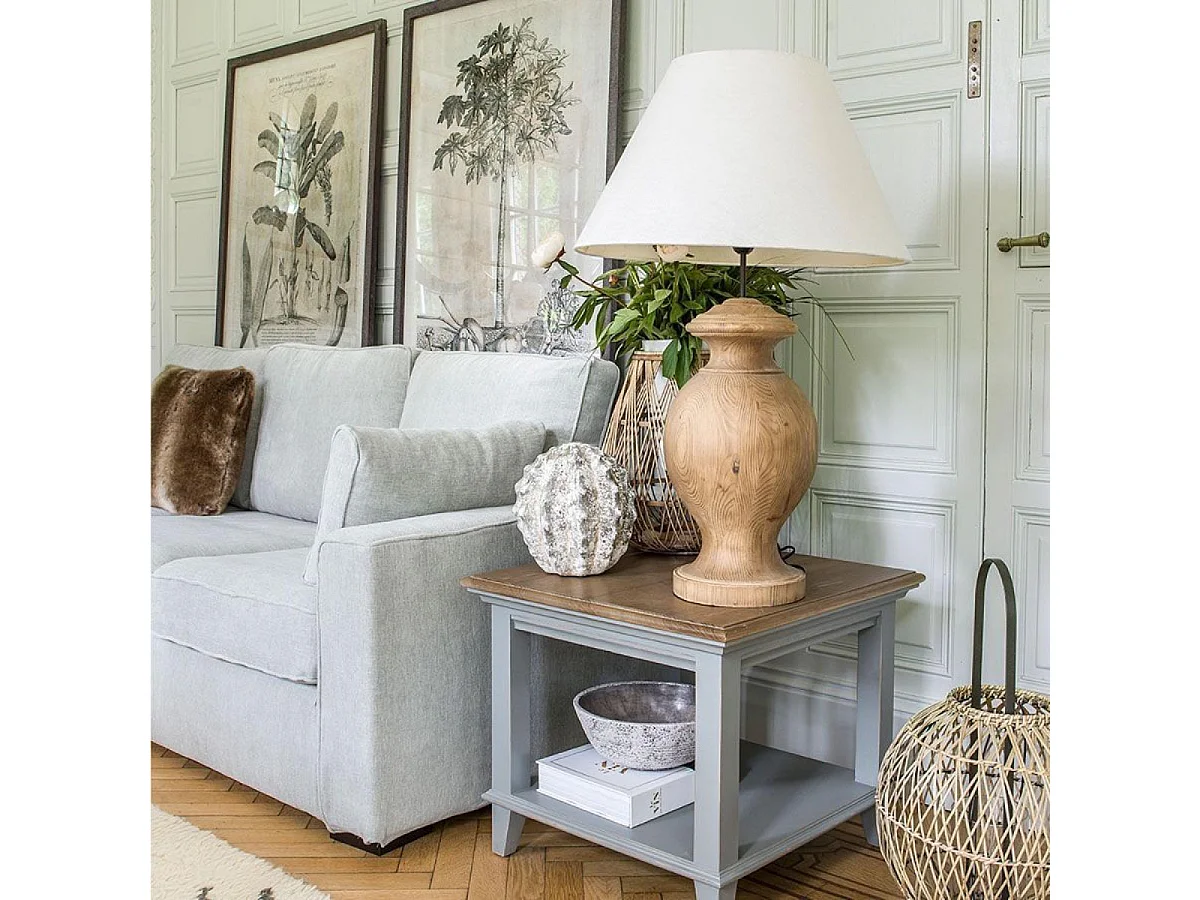 Lampe sur pied Bois Beige - Charme Interior's