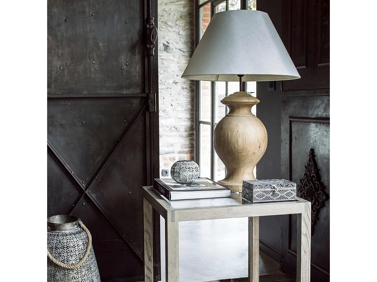 Lampe sur pied Bois Beige - Charme Interior's