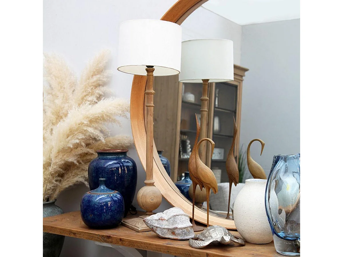 Lampe naturel Résine Blanc - Basique Interior's